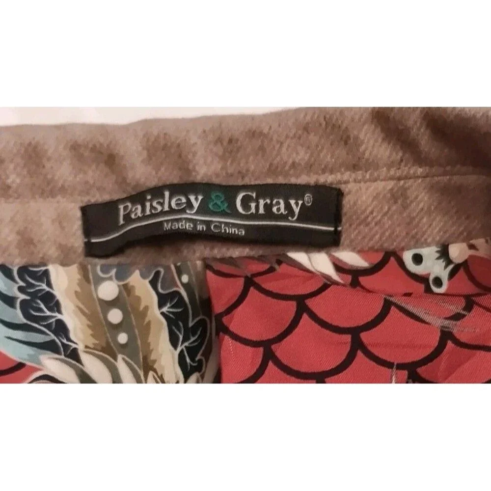 Paisley & Gray Men’s 46R Camel Tan Slim Fit Blazer Jacket Wool 2 Ventilas